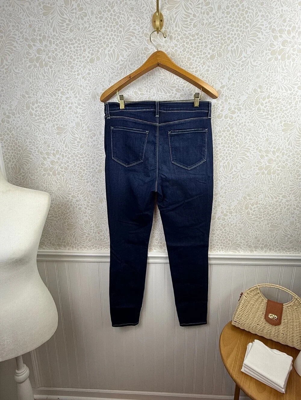 L'AGENCE Dark Wash Margot High-Rise Stretch Skinny Jeans - Size - 30